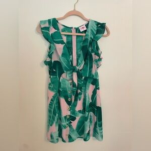 Buddy Love palm print mini dress